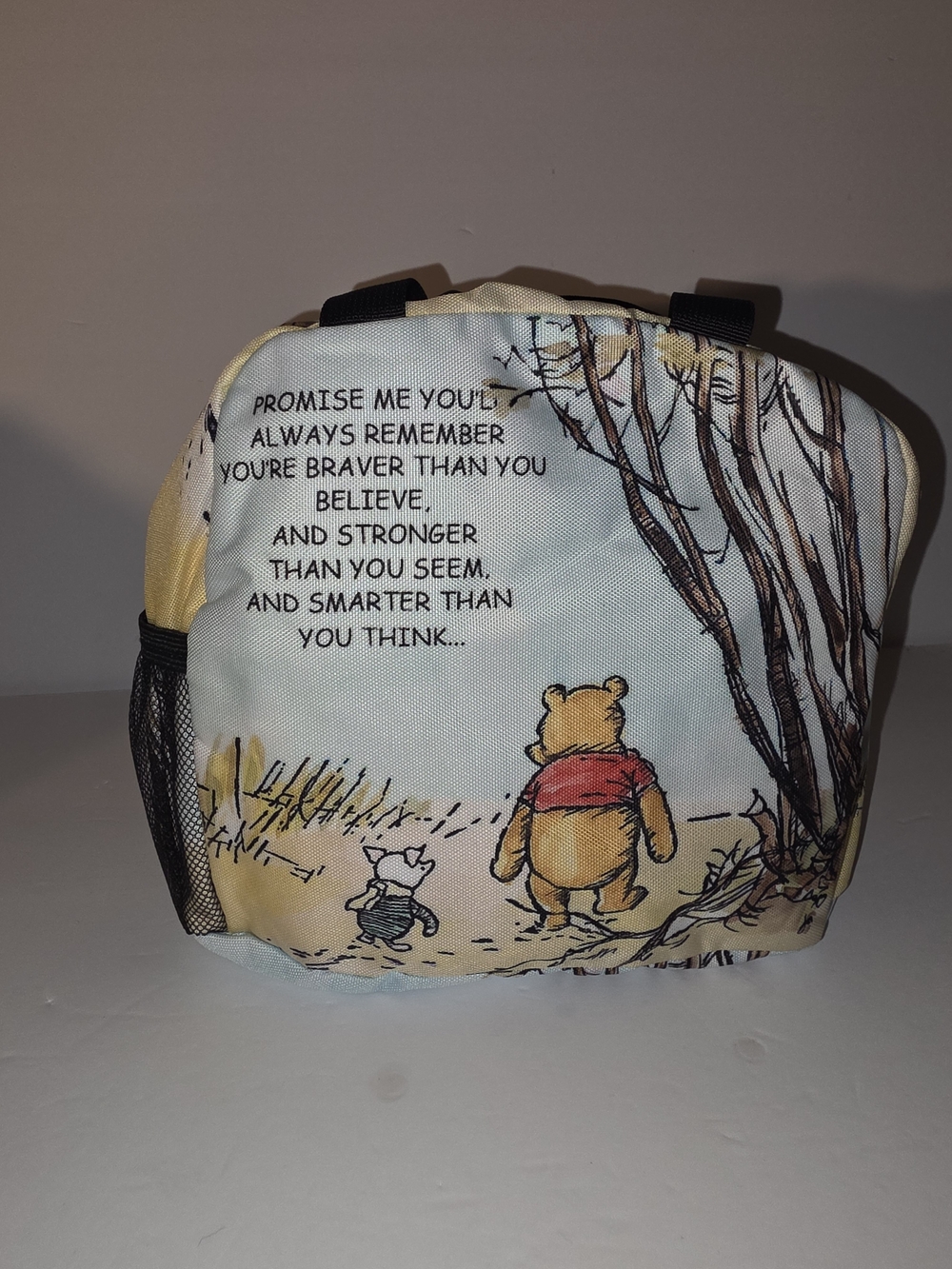 Winnie the Pooh Kids Backpack Lunch Bag - Yellow and Cream